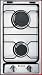 Verona VECTG212FDS 12'' Gas Cooktop 2 Sealed Burners, SS Electric Ignition
