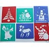 Washable Christmas Stencils Pack of 6