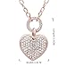 Paialco Women's Heart Pendant Necklace Long Cable Chain 32