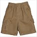 Baby : Boys Twill Pull On Cargo Shorts-DK-Olive-4