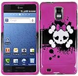 Pink Skull Hard Case Cover for Samsung i997 Infuse 4G