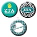 Set of 3 * ZETA TAU ALPHA * 1.25