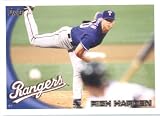 2010 Topps Update Baseball Card #US-81 Rich Harden - Texas Rangers / MLB Trading Card in Screwdown Case