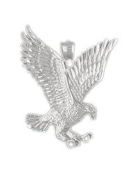 Clevereves 14K White Gold Pendant Eagle 7.5 - Gram(s)