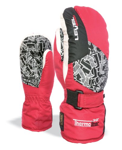 LEVEL Kinder Handschuh Mitt, Red, 2