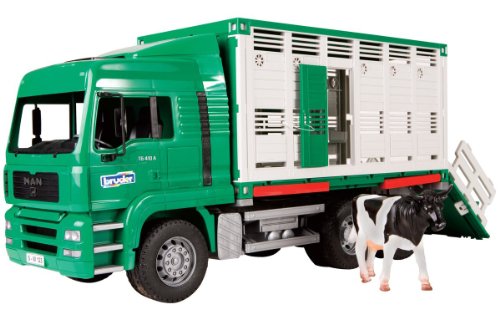 02749 - Bruder - MAN Tiertransport LKW inkl. 1 Kuh Preisvergleich