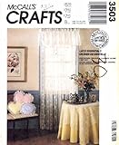 McCall's 3503 Sewing Pattern Baby Quilt Lace Curtains Tablecloths Placemats Pillows
