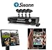 Swann SW343-2PC /598949 The Perfect Security Kit for Home or Business Surveillance Security Recorder Kit with 4 Channel DVR and 4 Cameras with 27 IR LEDsView all four cameras in live mode with a downloadable iPhone 'app'with 500 GB / 30 Days Continuous Recording Built-in Memory, 4 Pro-555 CCD Cameras, H264 Latest Recording Technology and Easy Web Connection for Remote Viewing (Up to 50ft/15m Excel