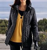 Damen Winterjacke schwarz, Art. Rika Größe 60