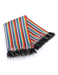 40PCS Dupont wire 20cm cable Line color 1p-1p pin connector