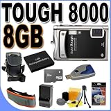 51rKCpw8YbL. SL160  Olympus Stylus Tough 8000 12MP Digital Camera w/3.6x Optical IS Zoom  BigVALUEInc 8GB Waterproof Accessory Saver Bundle