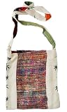 Tibetan Handmade Hemp and Recycled Silk Shoulder Bag