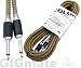 Musical Instruments : Made in USA PRO Series 20ft Guitar Cable. Tweed Braid