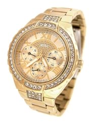 GUESS U0111L2 Gold Tone Sparkling Watch