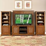 Home Styles Furniture Jamaican Bay 4-Piece Wood Entertainment Set in Soft M ....