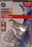 2-Pack 50 Watt Halogen Par 20 Flood Reveal Full Spectrum Bulb 1-1/2 year long life
