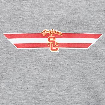 USC Trojans College Pet T-Shirt, Medium, Color:Gray