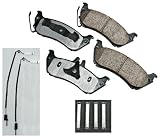 Akebono EUR875 EURO Ultra-Premium Ceramic Rear Brake Pad Set For 1998-2005 Mercedes-Benz M Class
