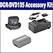 Sony DCR-DVD105 Camcorder Accessory Kit includes: SDNPFP50 Battery, SDM-109 Charger, ST80 Case