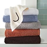 West Elm personalized solid organic hand towel, copperplate