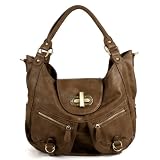 Melie Bianco Alyssa Expandable Shoulder Bag with Front Pockets
