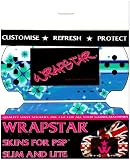 Wrapstar Blue Flower Burst Skin for PSP Slim and Lite (PSP)