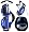 Royal/White/Black