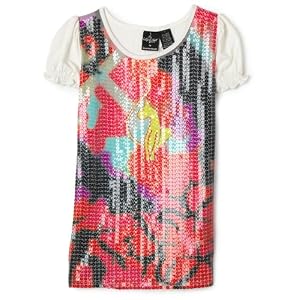 Baby Phat Girls 7-16 Multicolored Sequin Top