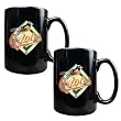 Baltimore Orioles MLB 2pc Black Ceramic Mug Set - Primary Logo by Great American Products