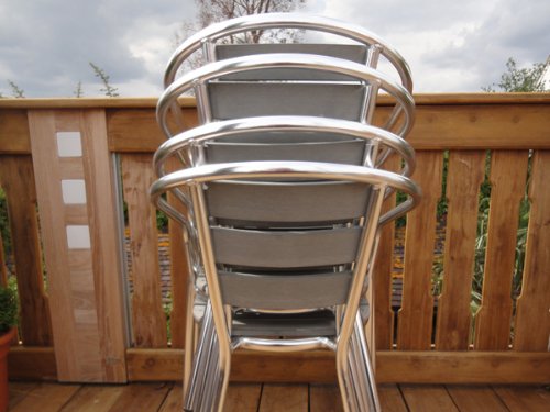 Garden Furniture Centre - Bistro Poly Wood Chair Set X4 - Black top Bistro sets Garden Furniture Centre - Bistro Poly Wood Chair Set X4 - Black picture