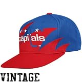 Washington Capitals Mitchell & Ness Shark Tooth Vintage Snap Back Hat