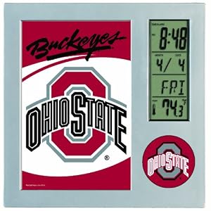 NCAA Ohio State Buckeyes Digital Desk Clock