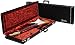 Fender Deluxe Strat/Telecaster Hardshell Guitar Case, Black, Orange Interior