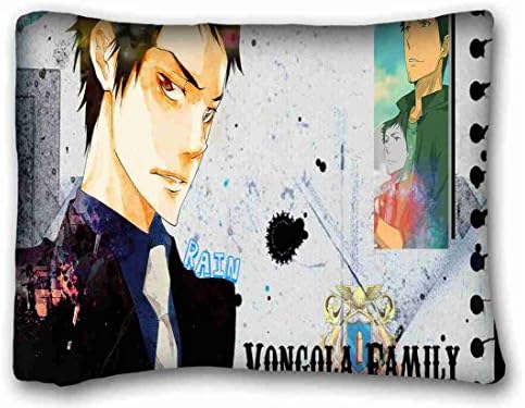 Custom ( Anime Katekyo Hitman Reborn ) Pillowcase Cushion Cover Design Standard Size 20x26 inches One Sides suitable for Full-bed PC-Bluish-60179