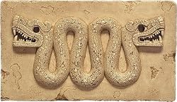 Aztec Double Headed Serpent Aztec Relief
