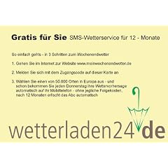 1 Jahres-Abonement f�r Gratis-SMS mit Wetterinformationen