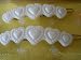 White Olympia Vintage Hair Clips / Per Pair