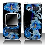 Premium - Pantech P2000/Breeze II Blue Flower Cover - Faceplate - Case - Sn ....
