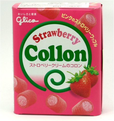 Glico Strawberry Collon Cookies by Glico