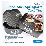 from Hawthorne Grove Set of 3 Non-Stick Spring Form Shapes Cake Tins