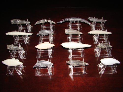 Lot of 16 New Bass Fishing Lures Body / Bodies Blanks for Making Lures