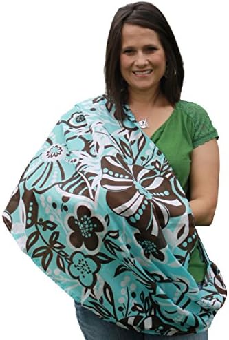 Nizo Wear Two in One Infinity Breastfeeding Scarf and Nursing Cover with Pocket
