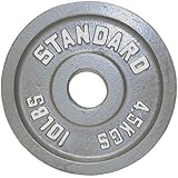 Troy Barbell Gray Olympic Weight Plate