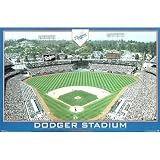 Dodger Stadium Gameday Poster - Los Angeles Dodgers Baseball Poster Print, 34x22