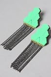 Melody Ehsani The Forget M.E. Not Art Deco Earring in Green,Jewelry for Women