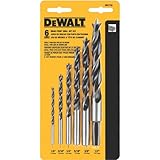 DEWALT DW1720 Brad Point Bit Set, 6-Piece