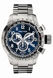 Image of Nautica A40008G Gents Brushed Sliver Case/ Blue Dial/ Swiss Movement/ Steel Bracelet