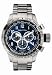 Nautica A40008G Gents Brushed Sliver Case/ Blue Dial/ Swiss Movement/ Steel Bracelet