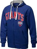 New York Giants Royal Step One Full Zip Hoodie Sweatshirt