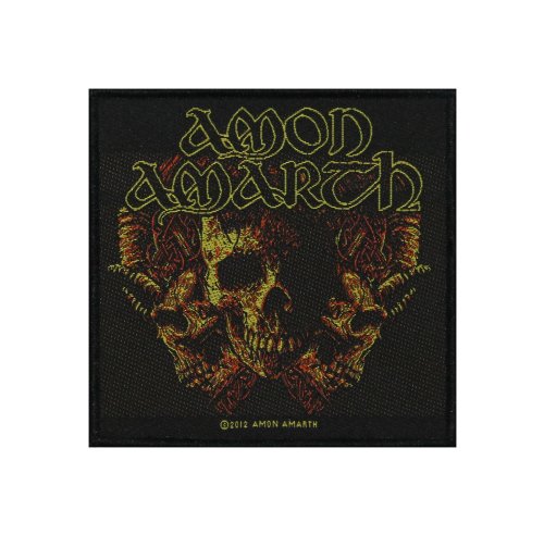 Amon Amarth Loki Skulls Death Metal Music Band Woven Applique Patch